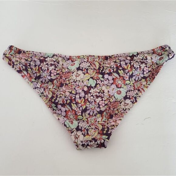 *Victoria's Secret Floral Strappy Swim Bottom Sz.L - Picture 2 of 6